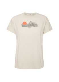 Greenbomb Animal Sloth Waves Stop T-Shirt T-Shirt Damen (Gr S |beige)