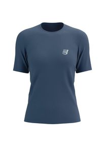 Compressport Performance S/S T-Shirt Laufshirt Damen (Gr M |blau)