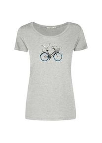 Greenbomb Bike Seagulls Loves T-Shirt T-Shirt Damen (Gr S |grau)