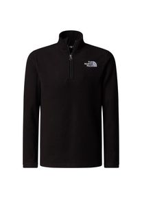 Fleecepullover The North Face Teen's Glacier 1/4 Zip Pullover Kinder (Gr S |schwarz)