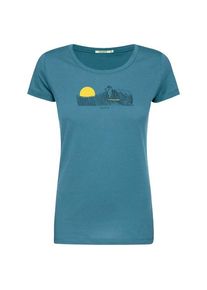 Greenbomb Animal Sloth Waves Loves T-Shirt T-Shirt Damen (Gr S |türkis)