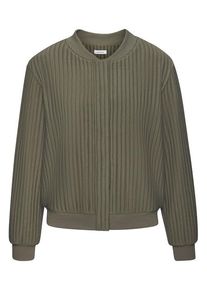 Lascana Bomberjacke beige Gr. 36 für Damen. Rundhals und Ziernähte. Figurumspielend