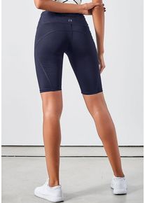 active by Lascana LASCANA ACTIVE Radlerhose 'Basic Bottoms' blau Gr. 32/34 für Damen. Mit Logodruck. Figurbetont
