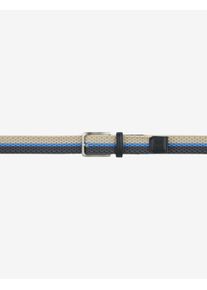 Brax Herren Style HERRENGÜRTEL CI Stripe, dunkelblau, Gr. 105