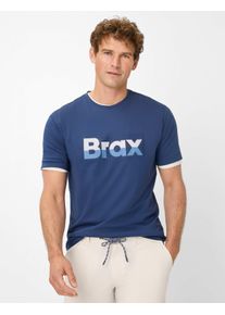 Brax Herren Shirt Style TED cove, Blau, Gr. M