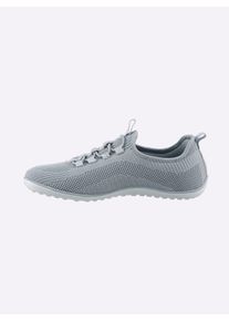 Kangaroos sheego Gro&szlig;e Gr&ouml;&szlig;en Sneaker mit flacher Gummi-Laufsohle, grau, Gr&ouml;&szlig;e 42 - Damen