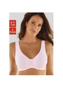 Minimizer-BH Nuance, Damen, Gr. 105, Cup D, rosa (puder, wei&szlig;), Obermaterial: 80% Baumwolle, 10% Elasthan, 10% Polyamid, BHs Minimizer-BH, B&uuml;gel, Baumwollqualit&auml;t, Packung