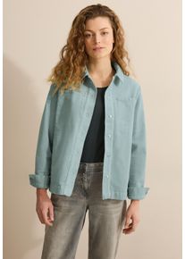 Cecil Damen Cordjackecool salvia grün, casual, Gr. XXL, unifarben, Web, Obermaterial: 99% Baumwolle, 1% Elasthan; Futter: 100% Polyester, Jacken, aus