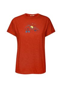 Greenbomb Nature Sunset Ride Stop T-Shirt T-Shirt Damen (Gr XS |rot)