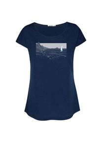 Greenbomb Nature Set Sail Cool T-Shirt T-Shirt Damen (Gr M |blau)
