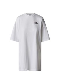 The North Face S/S Essential Tee Dress Kleid Damen Freizeit (Gr L |grau/weiß)