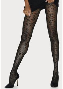 Petite Fleur Gold Feinstrumpfhose schwarz Gr. 36/38 für Damen. Elastisch