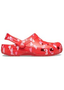 Crocs Classic VDay Graphic Clog Sandalen Kinder (Gr 22-23 |rot)