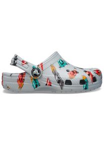 Crocs Classic Race Cars Graphic Sandalen Kinder (Gr 22-23 |grau)
