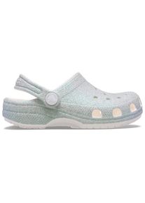 Crocs Classic Iridescent Glitter Sandalen Kinder (Gr 19-20 |grau)