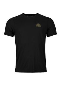 Ortovox 120 Cool Tec Mountain Stripe T-Shirt Merinoshirt Herren (Gr XXL |schwarz)