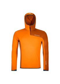 Ortovox Fleece Light Grid ZN Hoody Fleecepullover Men (Gr L |orange)