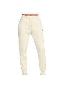 Nike Phoenix Fleece Mid-Rise Pant Trainingshose Women (Größe S |weiß/beige)
