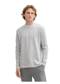 Tom Tailor Denim 2-in-1-Langarmshirt, mit Rippstruktur