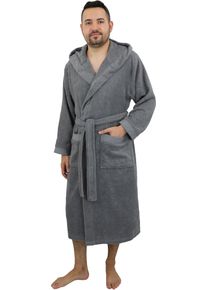 my home Unisex-Bademantel »Tailles, ideal für Sauna & Spa, Hotelbademantel, Morgenmantel«, (1 St.), langer Bademantel für Damen und Herren, 100% Baumwolle, XS-3XL