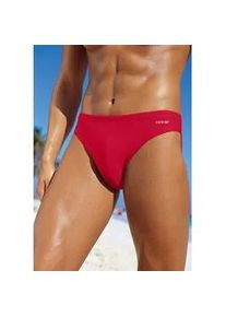 H.I.S. Badehose H.I.S, Herren, Gr. 9, N-Gr, rot, Polyamid, unifarben, Badehosen Badehose, in klassischer Form