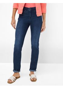 Brax Damen Five-Pocket-Hose Style MARY USED DARK BLUE, denim dunkelblau, Gr. 46L