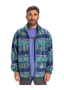 Quiksilver Herren Fleecejacke "Global Heat"silber gray global heat stripe, Gr. XXL, [Hauptstoff] 100% Polyester, Jacken
