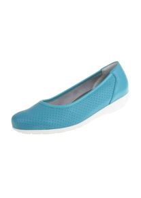 Natural Feet Damen Ballerina "Annabelle", Gr. 35, blau, Leder, casual, Schuhe, mit federnder Laufsohle
