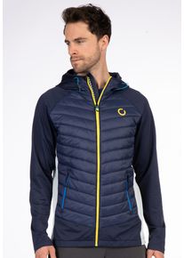 LPO Herren Steppjacke "GILMOUR M MEN", blau, casual, Gr. L, 100% Polyester, Jacken, Steppjacke mit schlichtem Design und verstellbarer Kapuze