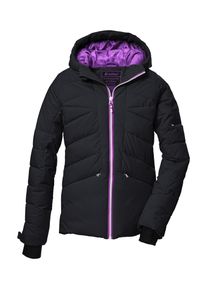 Killtec Kinder Skijacke "KSW 116 GRLS SKI QLTD JCKT", schwarz, sportlich, Gr. 128, Obermaterial: 100% Polyester (recycelt), Innenfutter: 100%
