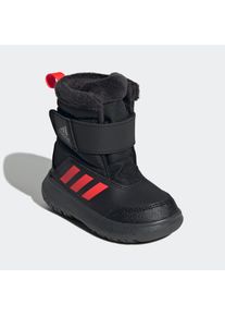 Damen Winterstiefel "WINTERPLAY KIDS STIEFEL", adidas Sportswear, Gr. 25, schwarz, Synthetik, Textil, sportlich, Schuhe, Snowboots, Winterboots,
