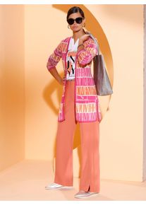 CRÉATION L CREATION L Damen Strickjacke, bunt, Gr. 38, gemustert, 42% Viskose, 30% Lyocell, 28% Polyester, Strickjacken