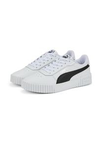 Puma Sneaker "Carina 2.0 Sneakers Damen", Gr. 40,5, schwarz-weiß, Obermaterial: Textil, Synthetik, Kuhleder; Futter: Textil; Innensohle: Textil;