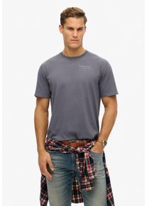 Superdry Herren Rundhalsshirt "CORE LOGO CITY T SHIRT", grau, modisch, Gr. S, bedruckt, Single Jersey, Obermaterial: 100% Baumwolle, Shirts