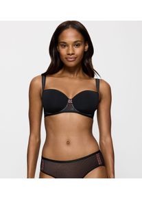 Triumph Damen Bügel-BH "Palina Cosmic Heartbeat WHP", Gr. 80, schwarz, Mesh, Obermaterial: 69% Polyester, 19% Polyamid, 12% Elasthan, modisch, BHs,