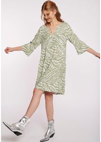 Haily's HAILY’S Damen Tunikakleid "SH V DR Lu44ana"7589 khaki zebra, feminin, Gr. M, gemustert, Web, Obermaterial: 100% Viskose, Kleider