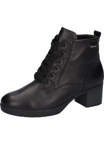 Waldläufer WALDLÄUFER Damen Schnürstiefelette "H-NADJA", Gr. 3,5, schwarz, Nappaleder, unifarben, klassisch, Schuhe, Winterstiefelette, Blockabsatz, in