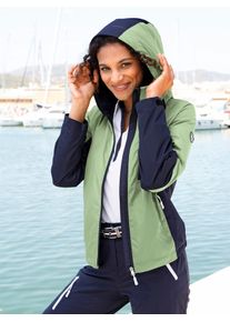 Casual Looks Damen Funktionsjacke, bunt, Gr. 54, gemustert, mehrfarbig, 100% Polyester, Kragen:100% Polyester, Jacken