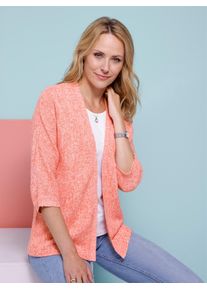 Classic Basics Damen Strickjacke, rot, Gr. 50, meliert, 100% Polyacryl, Strickjacken