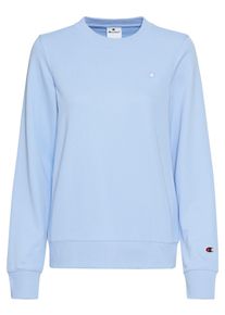 Champion Damen Sweatshirt, blau, sportlich, Gr. L, Obermaterial: 70% Baumwolle, 30% Polyester, Sweatshirts