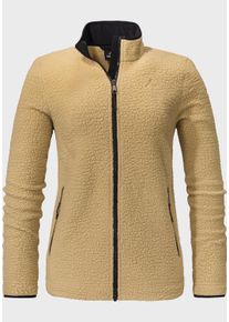 Schöffel SCHÖFFEL Damen Fleecejacke "Fleece Jacket Atlanta L", beige, modisch, Gr. 44, Oberstoff Rumpf: Aussenmaterial: 100% Polyester, Jacken