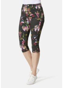 STOOKER WOMEN Damen 7/8-Jeans "Print Capri Skinny Fit", bunt, casual, Gr. 50, Denim/Jeans, 68% Baumwolle, 28% Polyester, 4% Elasthan, Jeans, Skinny