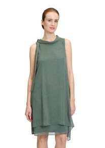 Vera Mont Damen Cocktailkleid "Vera Mont Cocktailkleid ohne Arm", grün, feminin, Gr. 44, Chiffon, Obermaterial: 100% Polyester. Futter: 100%