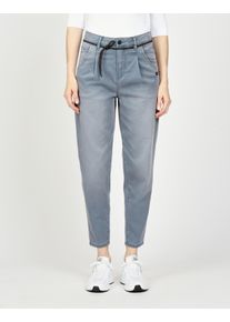 Gang Damen Ankle-Jeans "94SILVIA JOGGER", grau, casual, Gr. 28, Denim/Jeans, Obermaterial: 33% Polyester, 32% Baumwolle, 32% Lyocell, 3% Elasthan,