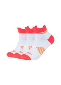 Camano Damen Kurzsocken "Sport-Kurzsocke 3er Pack", Gr. 43, rot, 95% Polyamid 4% Elasthan 1% Polyester, mehrfarbig, Socken