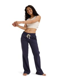 Roxy Damen Stoffhose "Oceanside", blau, Gr. S, 55% Leinen, 45% Viskose, Hosen