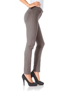 Heine Damen Röhrenhose, grau, Gr. 25, unifarben, 48% Baumwolle, 45% Polyester, 7% Elasthan, Miedereinsatz:15% Elasthan, 85% Polyamid, Hosen