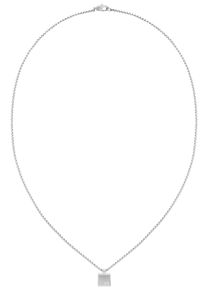 Calvin Klein Herren Kette mit Anhänger "Schmuck Edelstahl Halsschmuck Halskette Venezianerkette SQUARES", Edelstahl, L: 46cm, silber, Edelstahl,