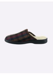 CLASSIC Herren Pantoffel, Gr. 40, braun, Textil, Schuhe