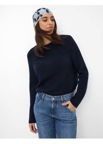 Brax Damen Strickpullover "Style LESLEY", blau, Gr. 38, 100% Baumwolle, Pullover